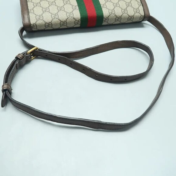 Authentic GUCCI Ophidia Compartment Messenger Canvas Shoulder Bag 1126-121424 - Picture 4 of 12